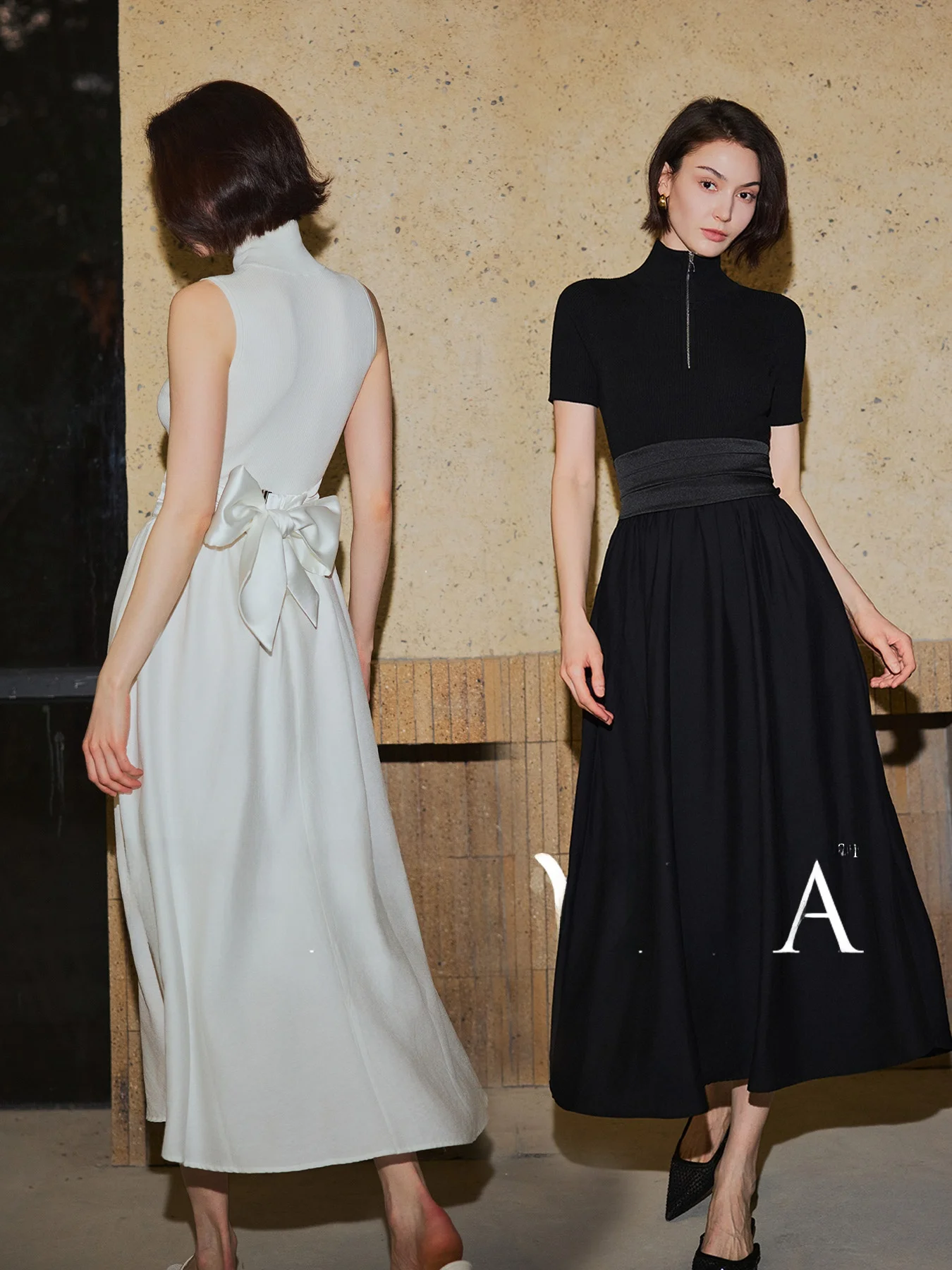 

Elegant Acetate Lyocell Short Sleeve Dress with Detachable Waist Seal And Large Skirt Hem Simple Style City Commute Dress