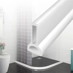 Bouchon d'étanchéité en PVC auto-adhésif, 1 pièce, 1M, pour salle de bains, douche, barrière de barrage, bande d'étanchéité, accessoires pratiques