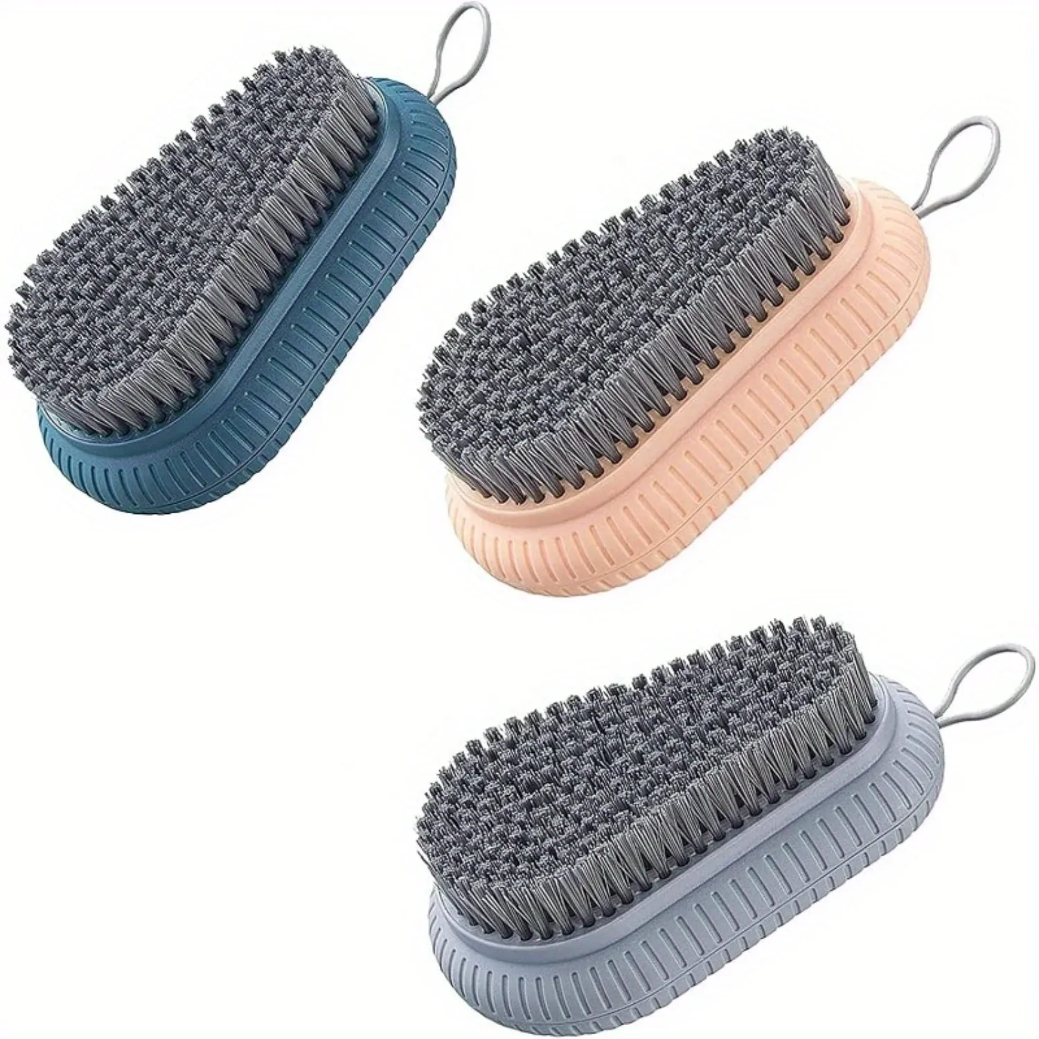 Soft Bristle Scrubbing Brushes for Laundry & Shoes - Easy Grip, Multifunctional Household Cleaning Tools