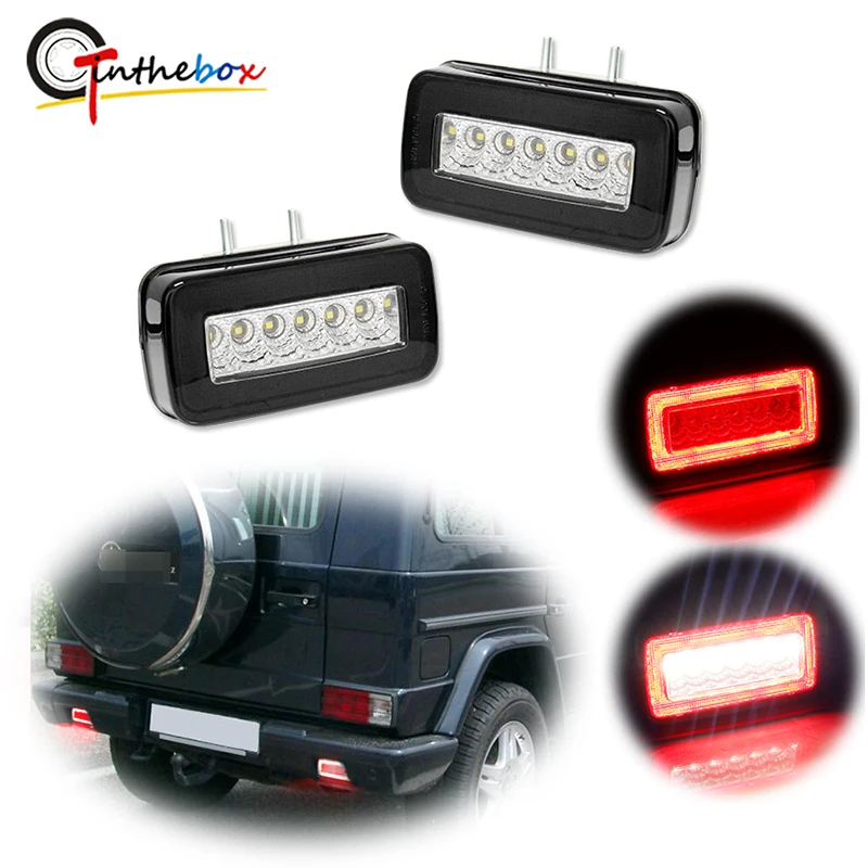 

Gtinthebox Rear Bumper LED Tail, Fog Lights Backup Reverse Lights For 1986-2018 Mercedes-Benz W463 G-Class G500 G550 G55 G63 AMG