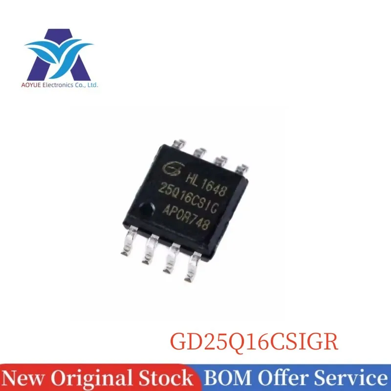 New Original IN Stock GD25Q16CSIG GD25Q16CSIGR 25Q16CSIG SOP8 208mil SPI 16M-bit 2M Byte NOR FLASH Memory chip