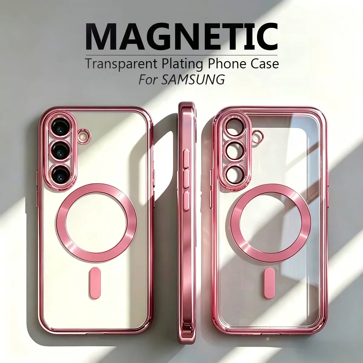 Luxuriöse Weiche TPU Magnetische Kabellose Ladehülle für Samsung Galaxy S21 S22 S25 S26 Ultra S23 S24 Plus FE mit Linsenschutz – Detail 10
