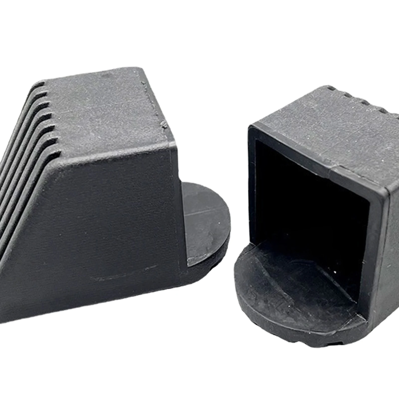 2 Pcs Fitness Equipment End Cap Gym Equipment Rubber End Caps Floor Protectors Replacement Parts Non-slip Square End Cover