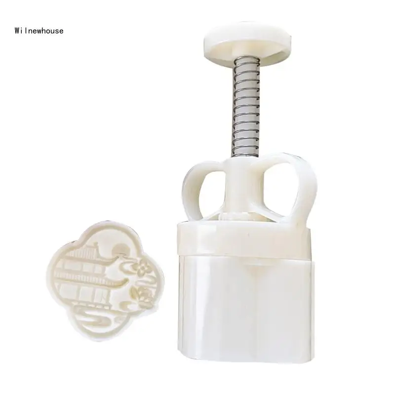 

Hand Pressed Mooncakes Mold Bean Pastes Cake Press Moulds Traditional Pastries Making Molds Kitchen Baking Supplies Dropship
