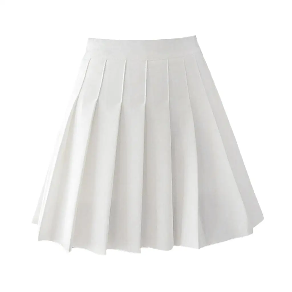 Womens Mini Pleated Skirt High Waisted Skater Tennis Skirts Girls Cheerleader