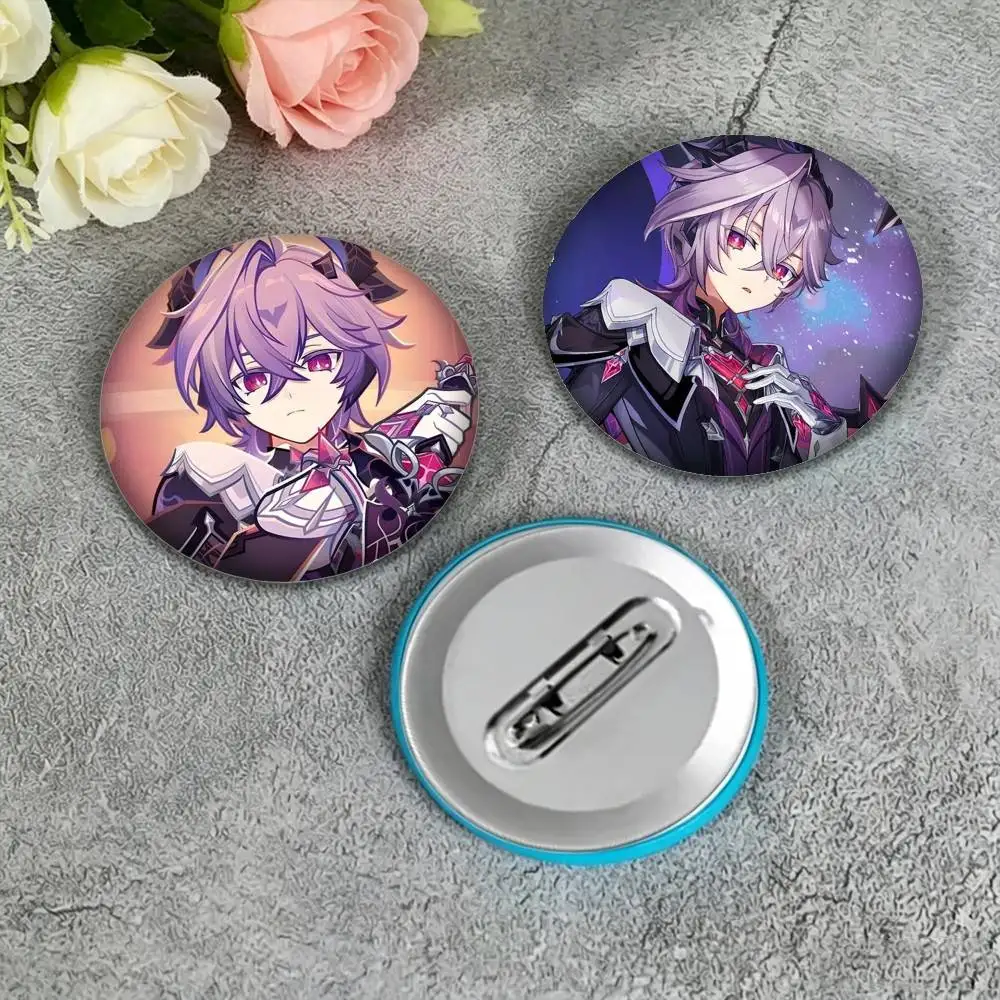 G-Genshin Durin Impact 25 32 44 58 75mm Badges Personalized Round Brooches Pins Accessory Gift