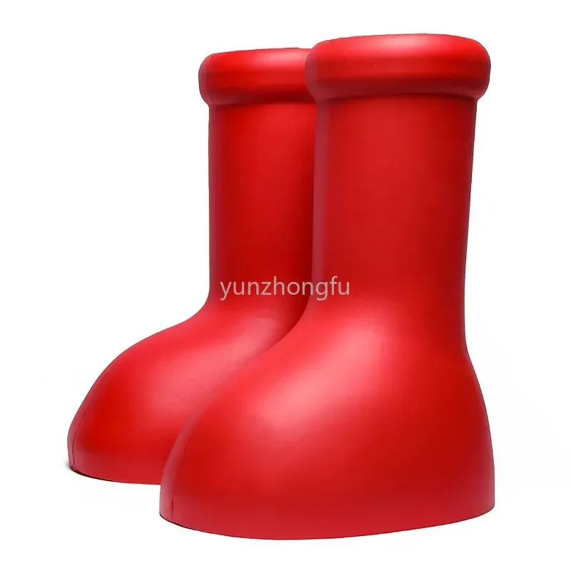 

Rainboots Red Combat Boots