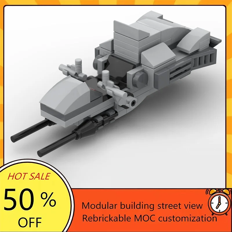 

Набор из 75 популярных моделей по мотивам космических войн: конструктор MOC, модульные блоки Repulsorlift Sled, технологичные подарки, праздничный набор для сборки, детская игрушка