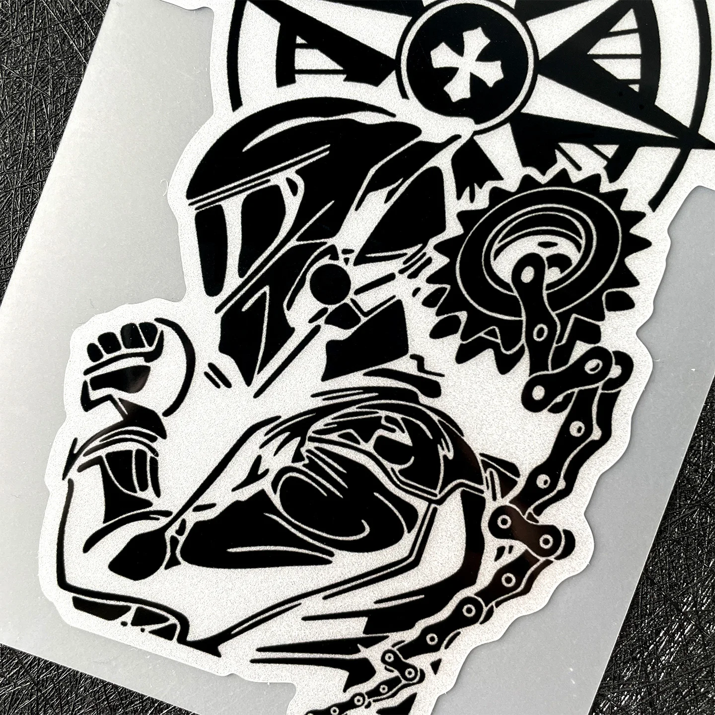 Prayer Motorcycle Sticker Waterproof Rear Windscreen for Motorcycles Universal Vinyl Decal for Motorcycle Bodywork Accessories