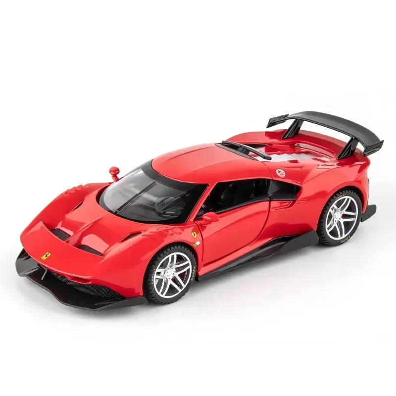 1:32 Ferrari P80C Concept Supercar Metal Racing Diecast Vehicle Alloy Model Car Gift For Children Christmas Toys Boys A389