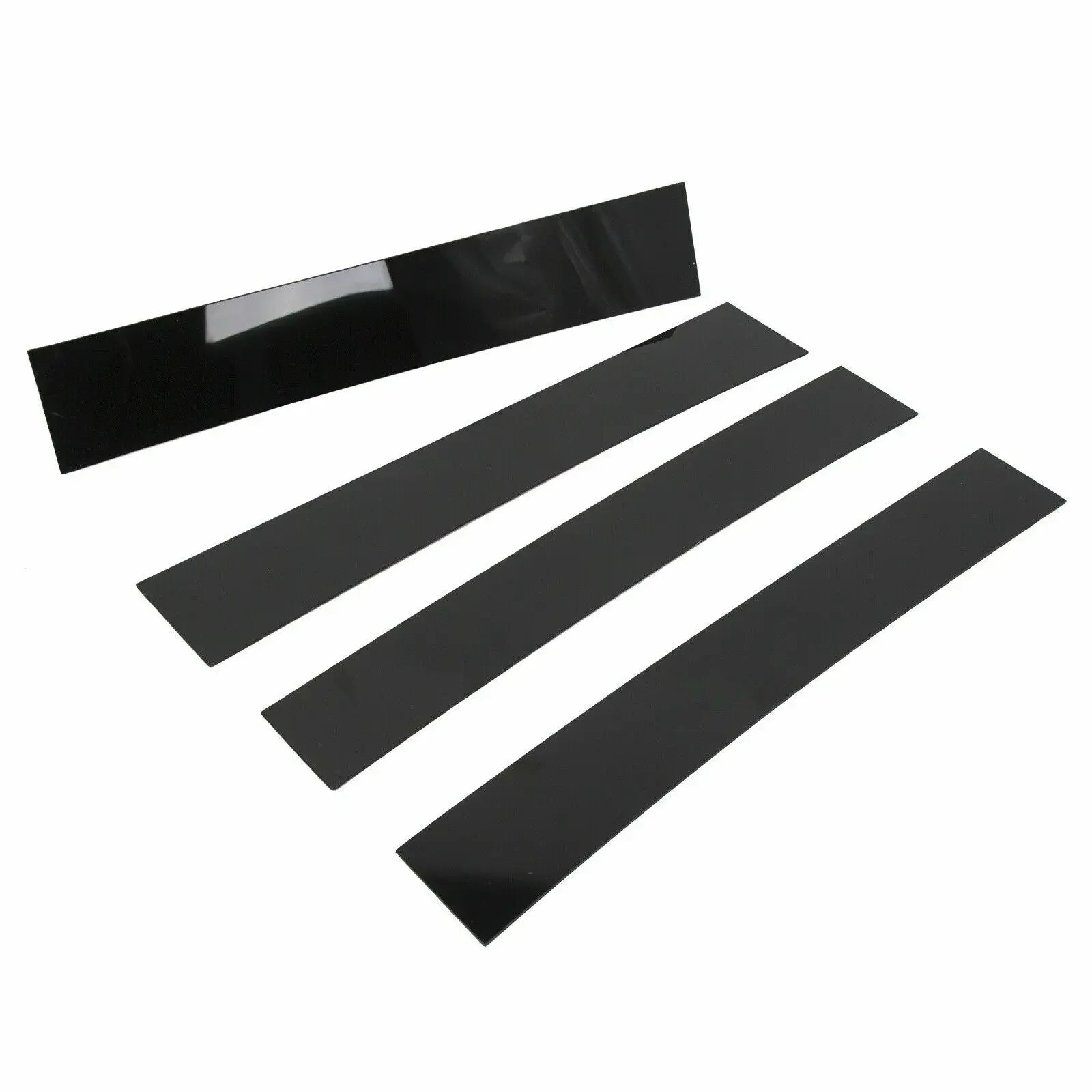 4pc Set Black Pillar Posts Door Trim Cover Kit for Cadillac Escalade 07-14