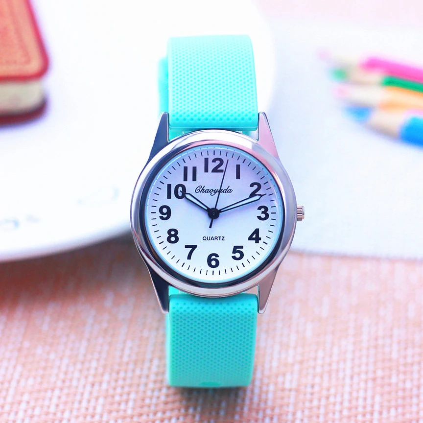 Nuevo superventas, relojes para niños y niñas, relojes para niños y estudiantes, relojes con esfera digital simple, manecillas luminosas de