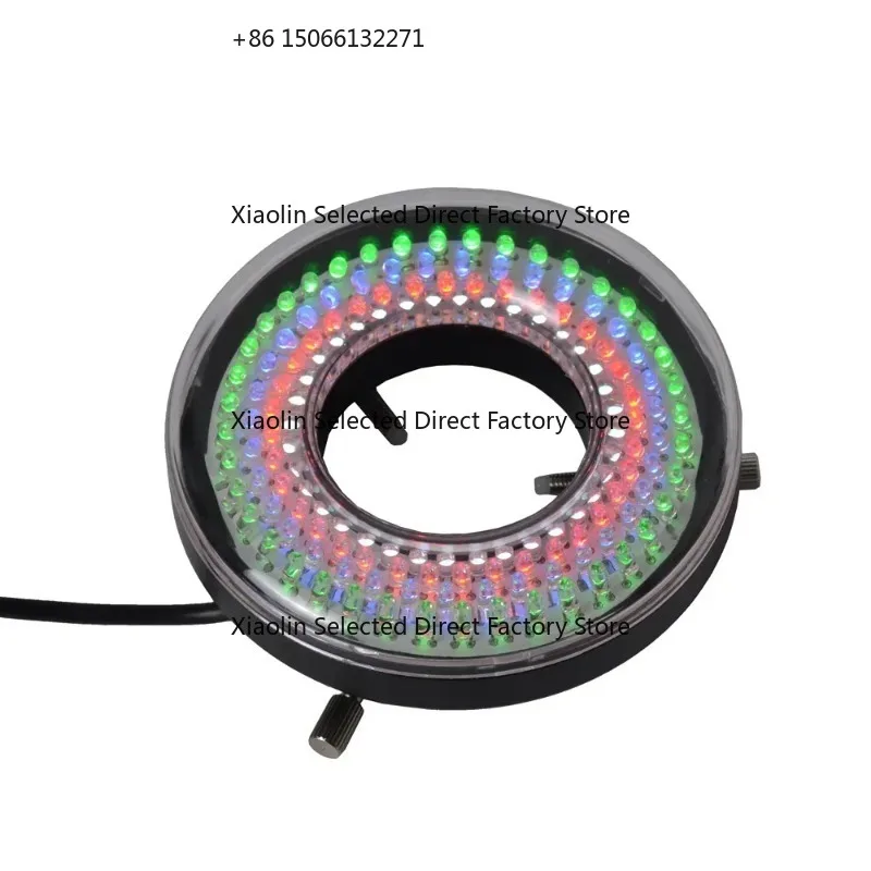 Adjus   148 LED Ring Lights 4 Color 4 Ring Illuminator Lamp for Industrial Microscope Digital    Magnifier with AC Power