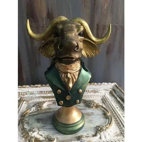 

Sister Home Design Bull Gold & Green Pattern Decorative Object & Trinket