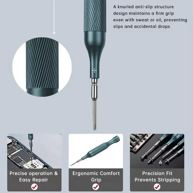 JCID Precision Screwdriver 1.5 1.2 Phillips 0.8 Pentagon 0.6 Y-Type Cross 2.5 T2 HEX 4IP for IPhone Phone Computer Repair Tools