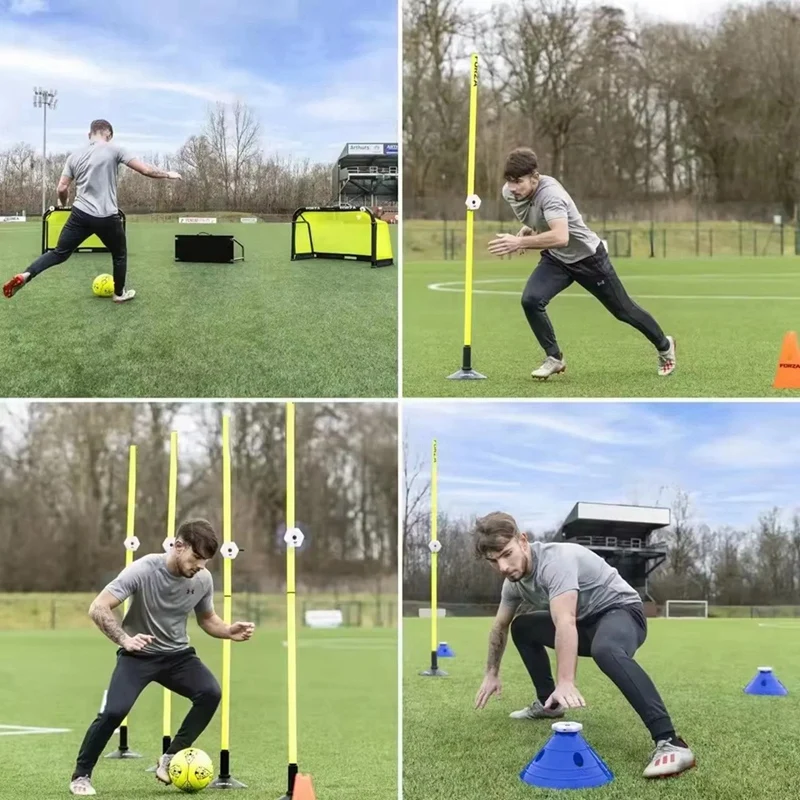 ABJX جديد 4 قطعة رد الفعل التدريب ضوء أجيليتي استجابة جهاز التدريب LED وامض سهل الحمل لكرة السلة كرة القدم