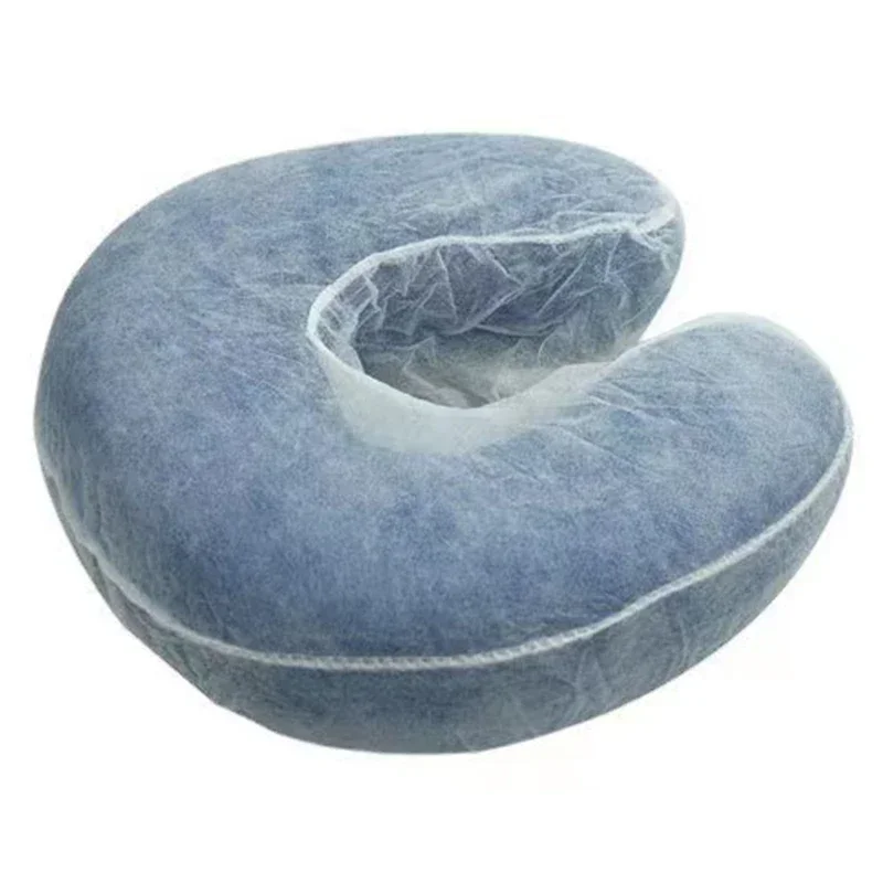 Oreiller de repos de sauna en forme de U non tissé au poulet, beauté, massage, spa, salon, berceau, couverture de table de lit, visage, taie