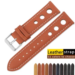 High Quality Genuine Leather Watch Band  Straps 18mm 20mm 22mm 24mm Black Brown Coffee Watchbands for Men Watch Accessories