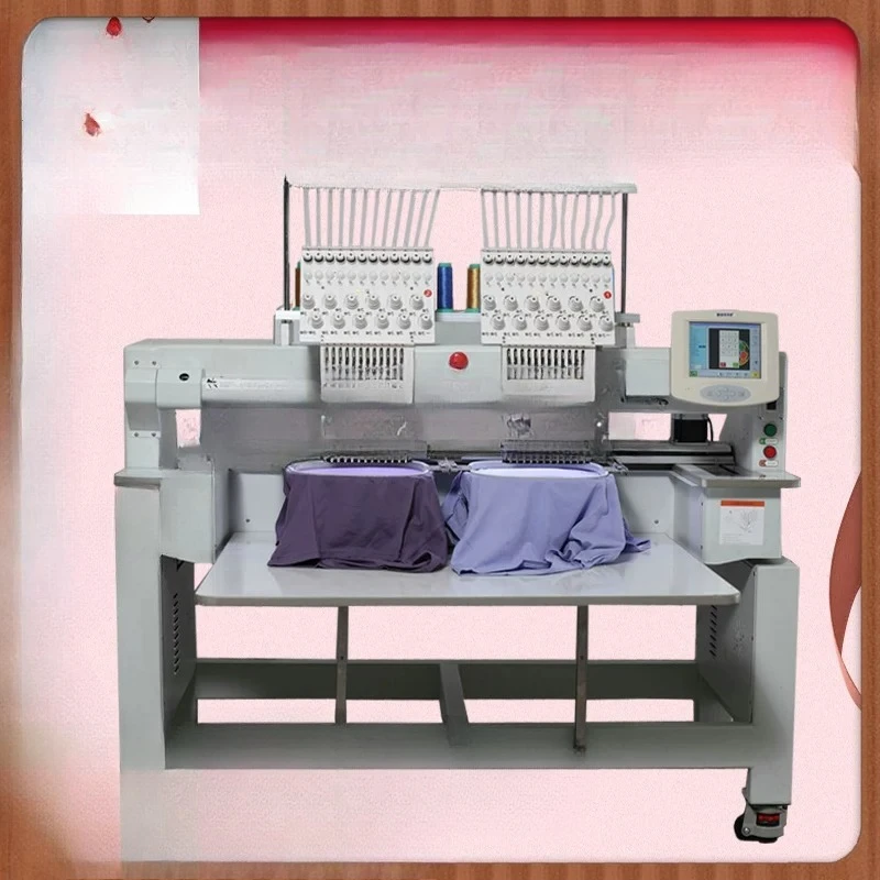 Automatic single-head multi-head computerized embroidery machine, flat embroidery hat embroidery for garment embroidery