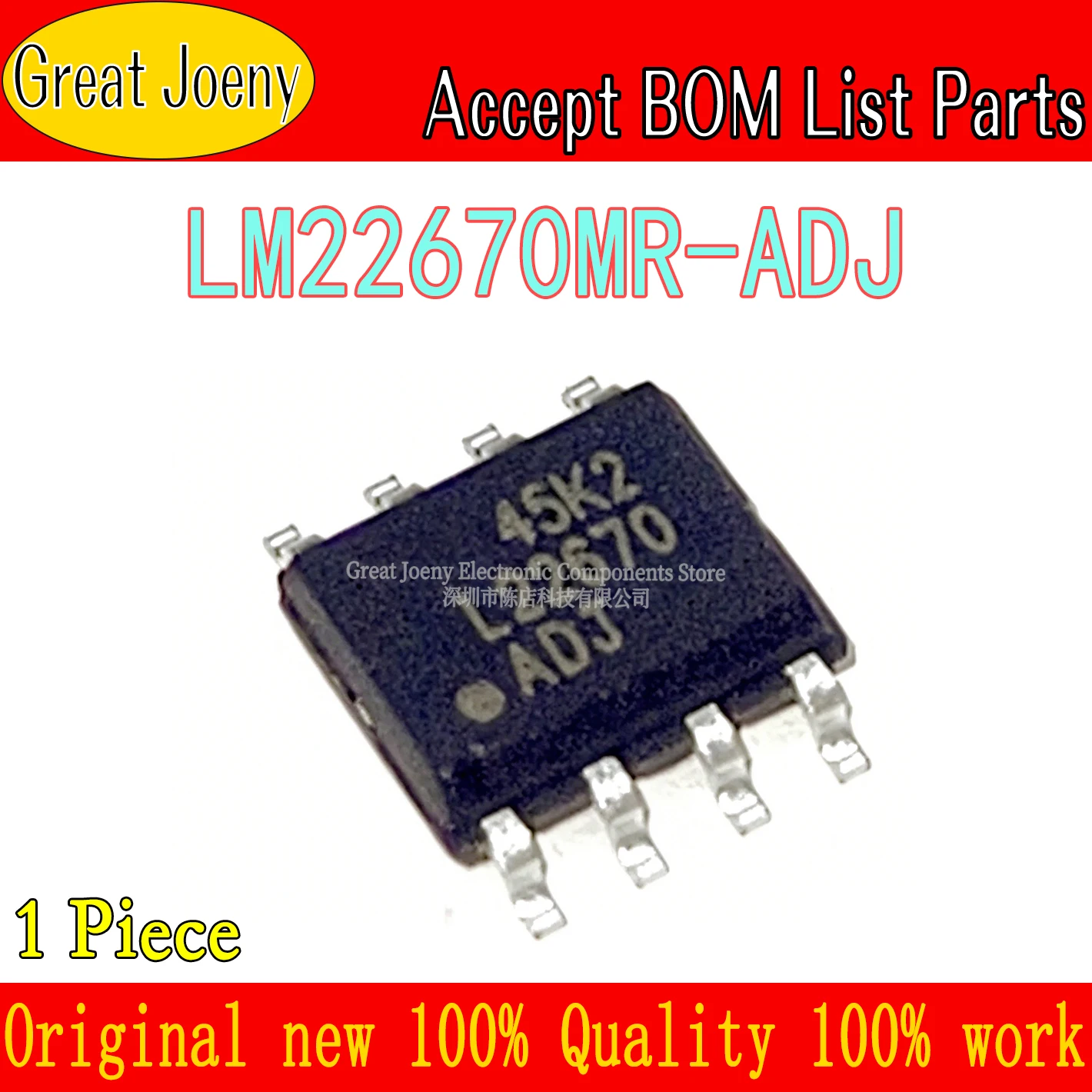 100% New Original L22670 LM22670MR-ADJ LM22670MR IC Chipset SOP-8 Bulk Best Price