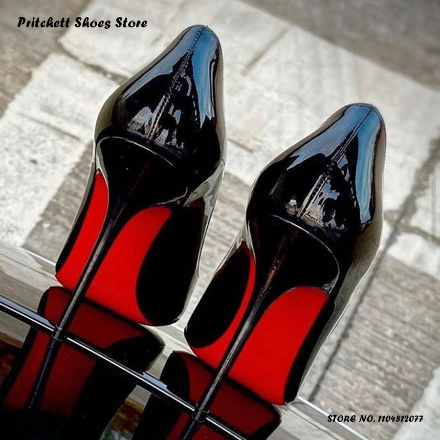 

Women's Elegant Shallow Stiletto Pumps Solid Slip On Plus Size Office Ladies High Heels Pointed Toe Thin Heels Party Footwear