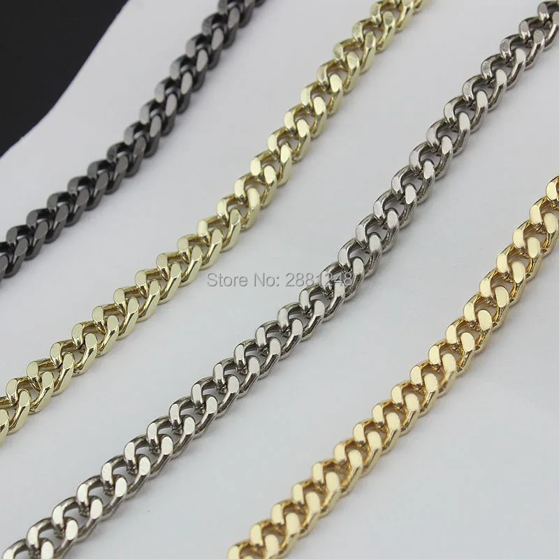 5mm width 5meter 10M high quality chains metal strap with hook for women bag handbag chain removable long strap chain