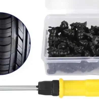 

60pcs Car Tire Repair Tools Rubber Hot Vacuum Tire Repair Tools Motorcycle Electric Vehicle Repair Tire Repair Screws Accessorie