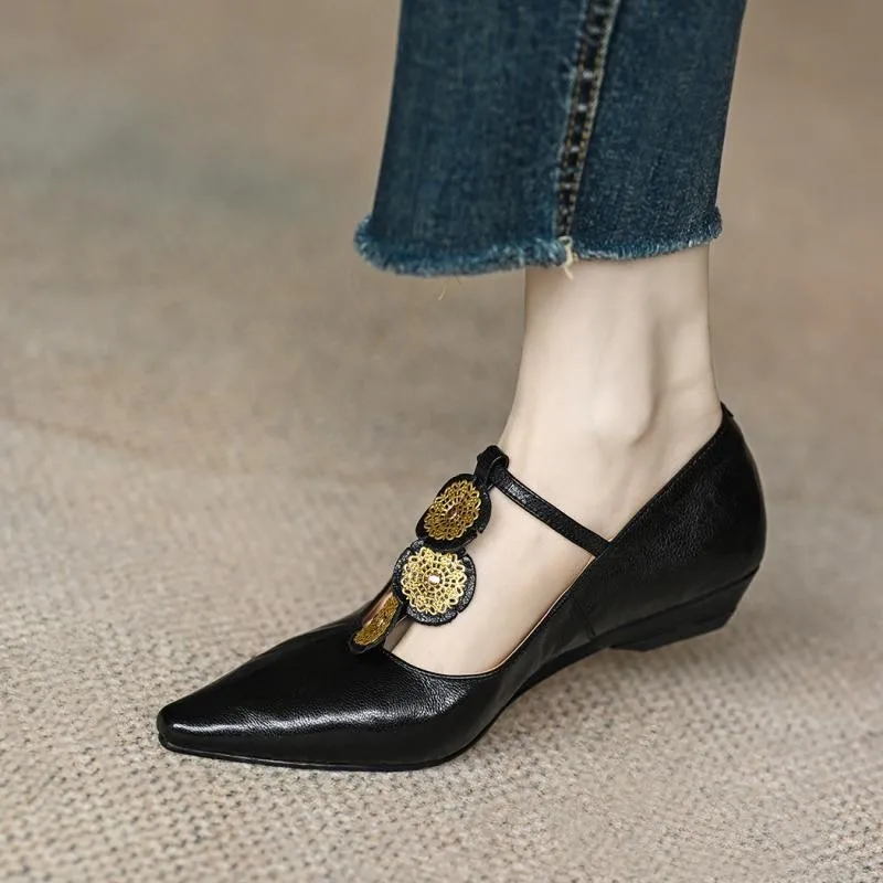 Luxury Designer Rome Women Shoes Flats Shallow Elegant Dress Shoes Summer 2024 New Pointed Toe Fashion Walking Female Zapatillas