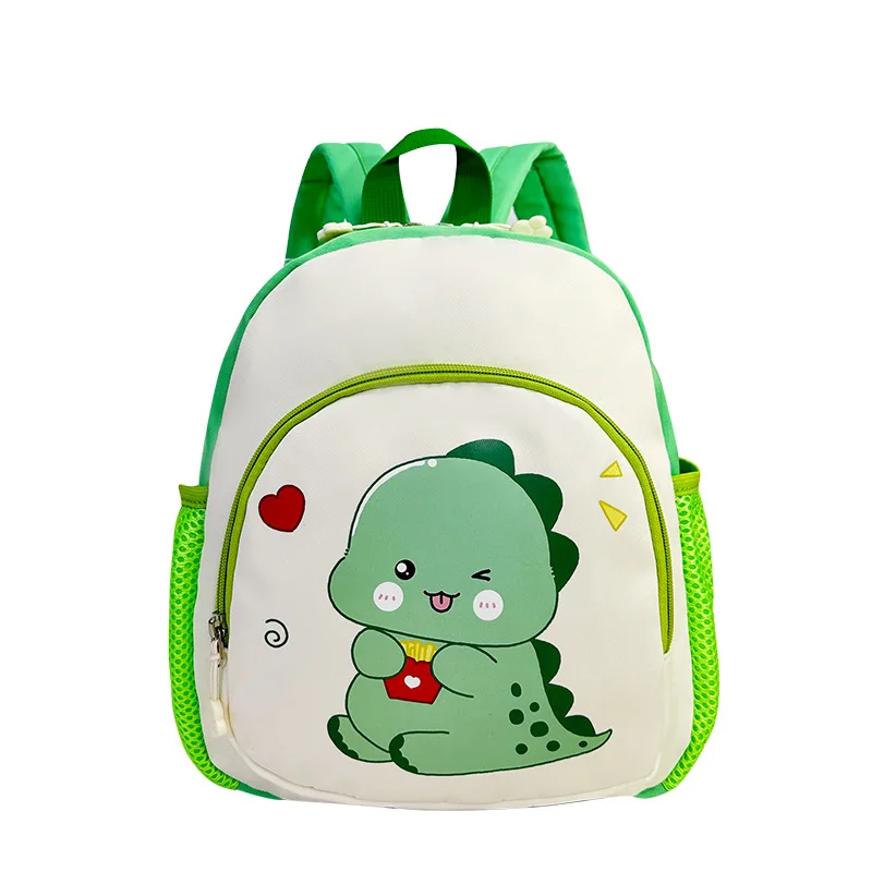 Mochilas escolares de dinosaurio de dibujos animados para niños y niñas, bolsa de aperitivos de salida ligera, Linda mochila de conejo para niños pequeños, jardín de infantes