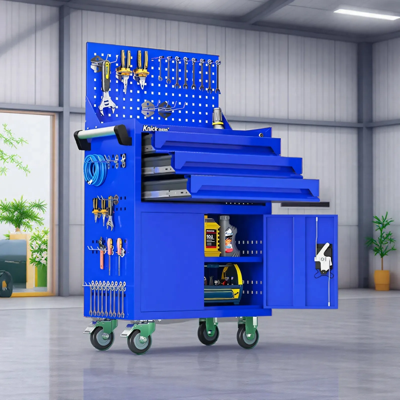 Heavy Tool Cart Factory Maintenance Storage Cabinet Hardware Toolbox Multifunctional Mobile Storage Cart Workshop Drawer Cabinet