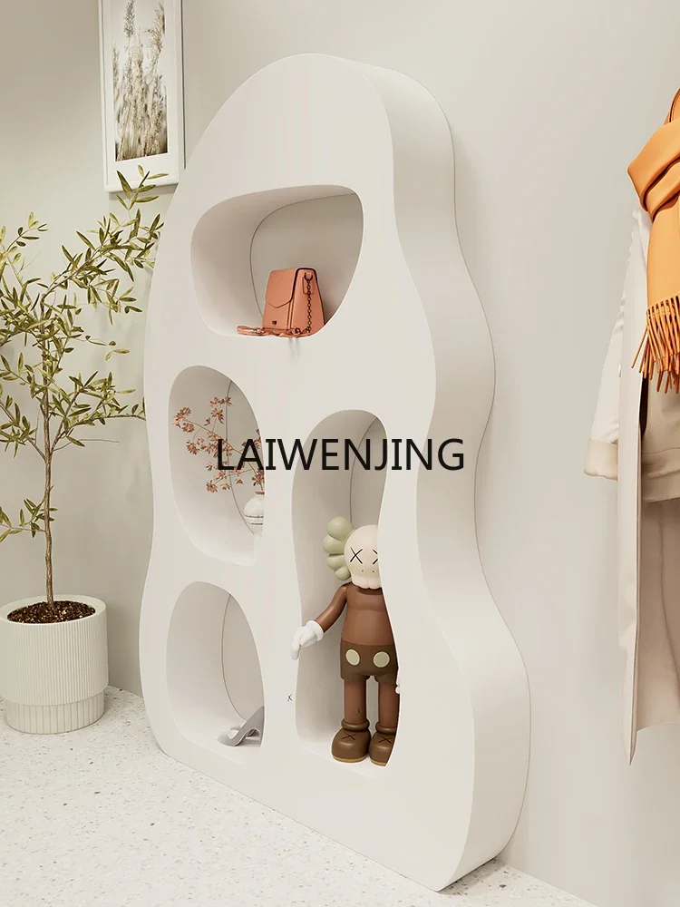 

SGF display stand against the wall with irregular holes
