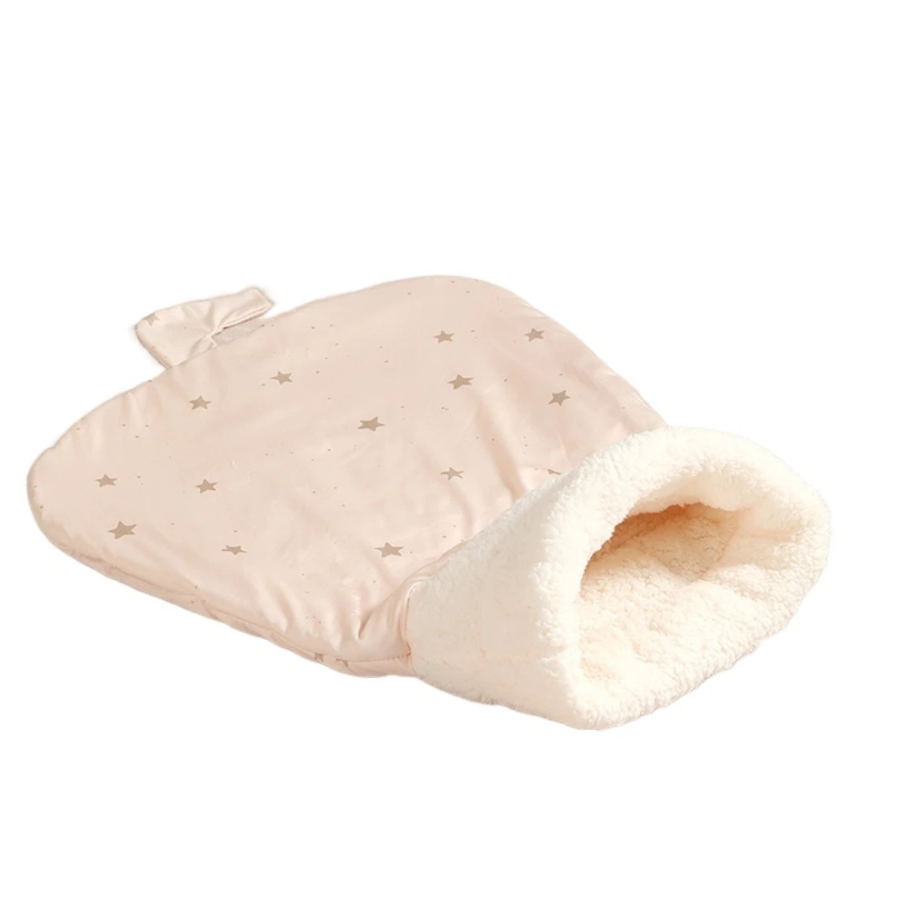 

Pet Bed Cave Soft Cat Sleeping Bag Warm Cartoon Winter Pet Nest Pocket Type Comfortable Cat Bed Tunnel for Kitten