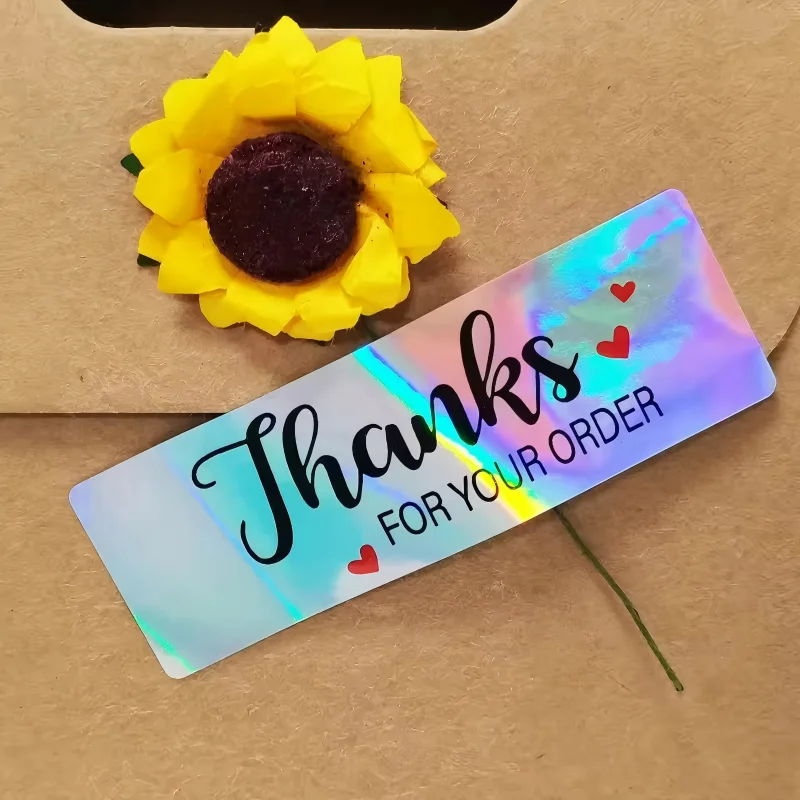 Holographic Stickers Custom Stickers Customized Logo Wedding Baptism Stickers DIY Your Own Logo Stickers Personalized Stickers