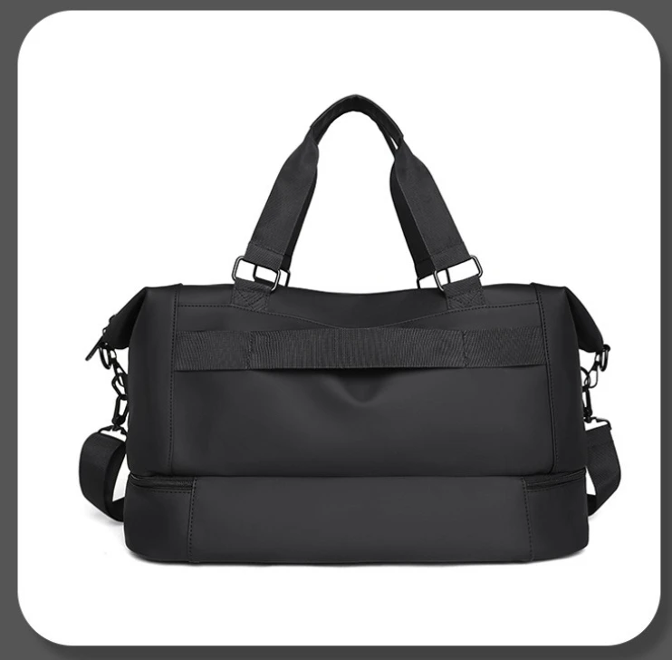 New Stylish Sports Fitness Bag - Men's Dry and Wet Separated Luggage Bag, Large Capacity, Short-distance Hand-held Travel Bag