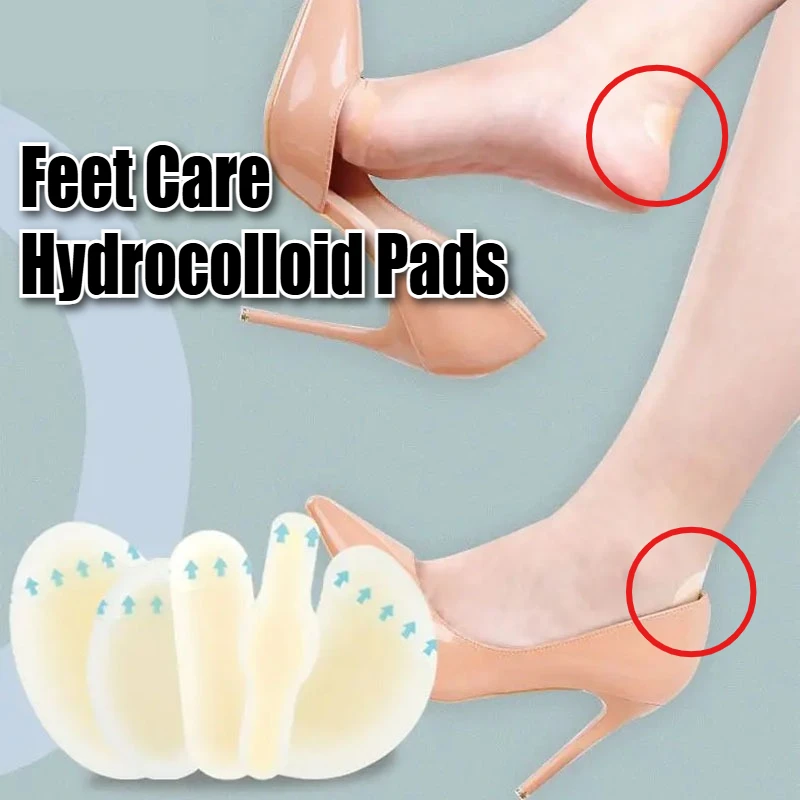 50 STUKS Voetverzorging Hydrocolloid Pads Kussens Lijm Anti-Slijtage Schoenen Stickers Pijnbestrijding Patch Liner Hoge Hak Sticker