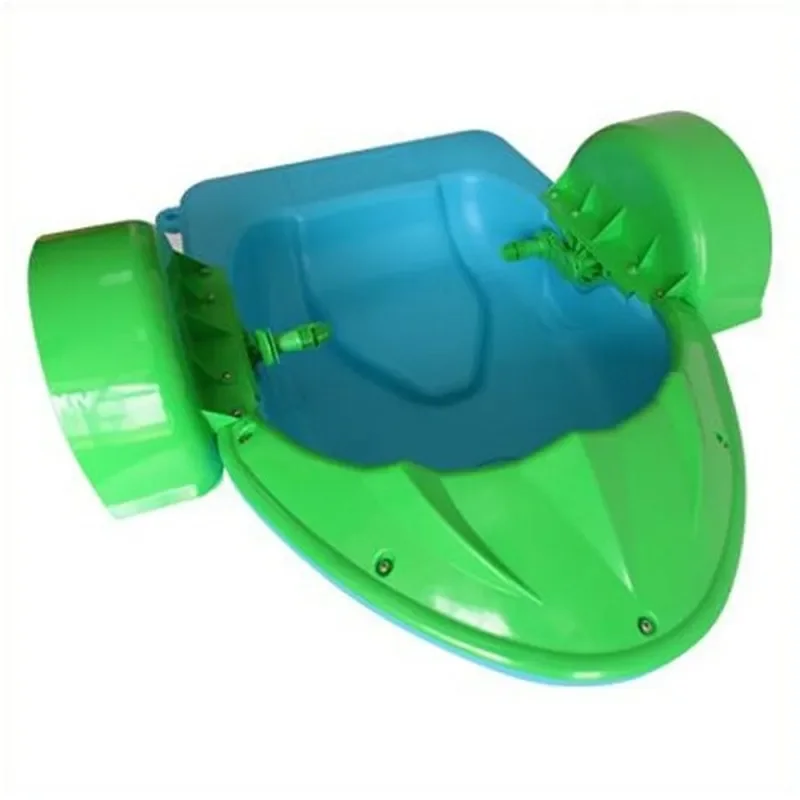 Kids Hand Crank Water Boat Toy Inflatable Bumper Ship for Outdoor Pool Square Amusement Park Parent Child Interactive Play 5