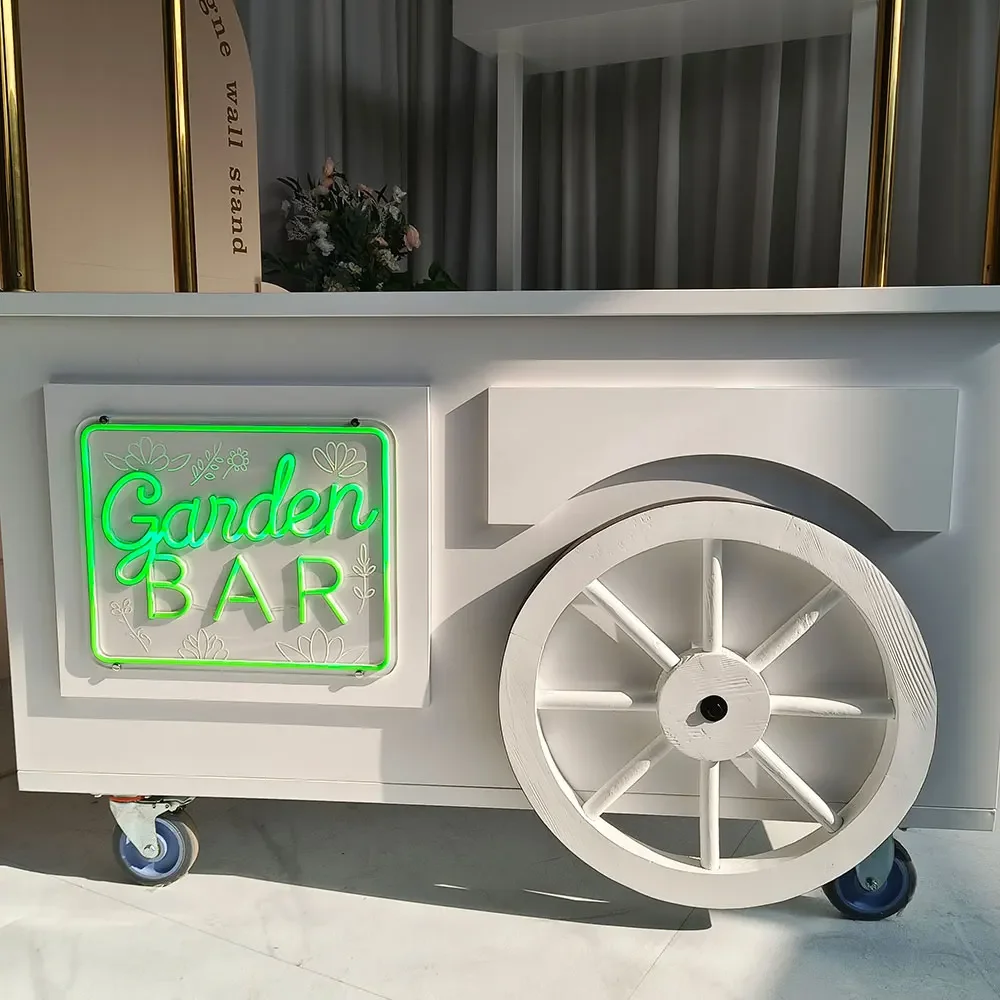 

Best-selling Custom Wedding Champagne Car Metal Mobile Candy Stick Car with Light Emitting Diode Neon Signs