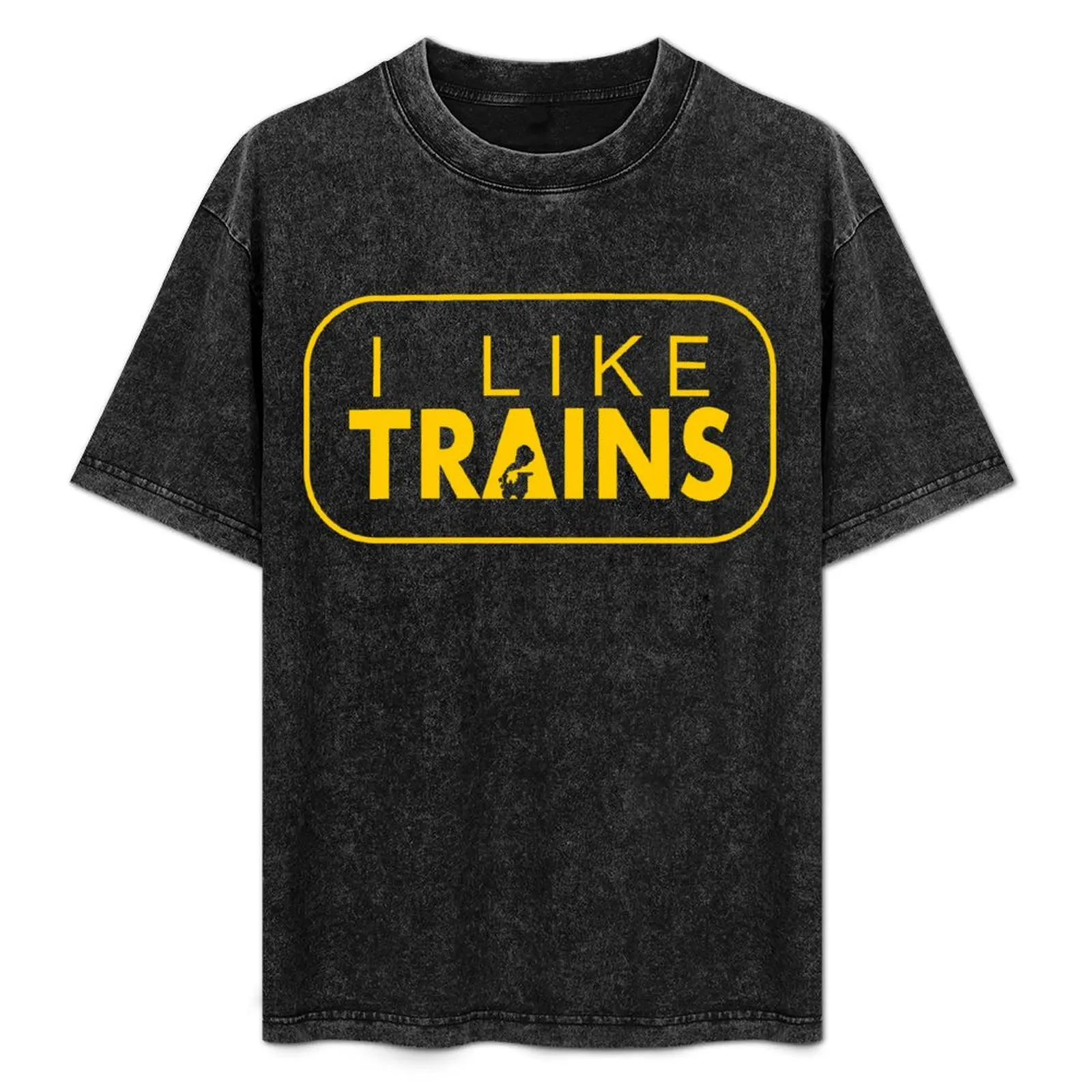 

I like trains a lot T-Shirt Minimalist Graphic Tee Shirt
