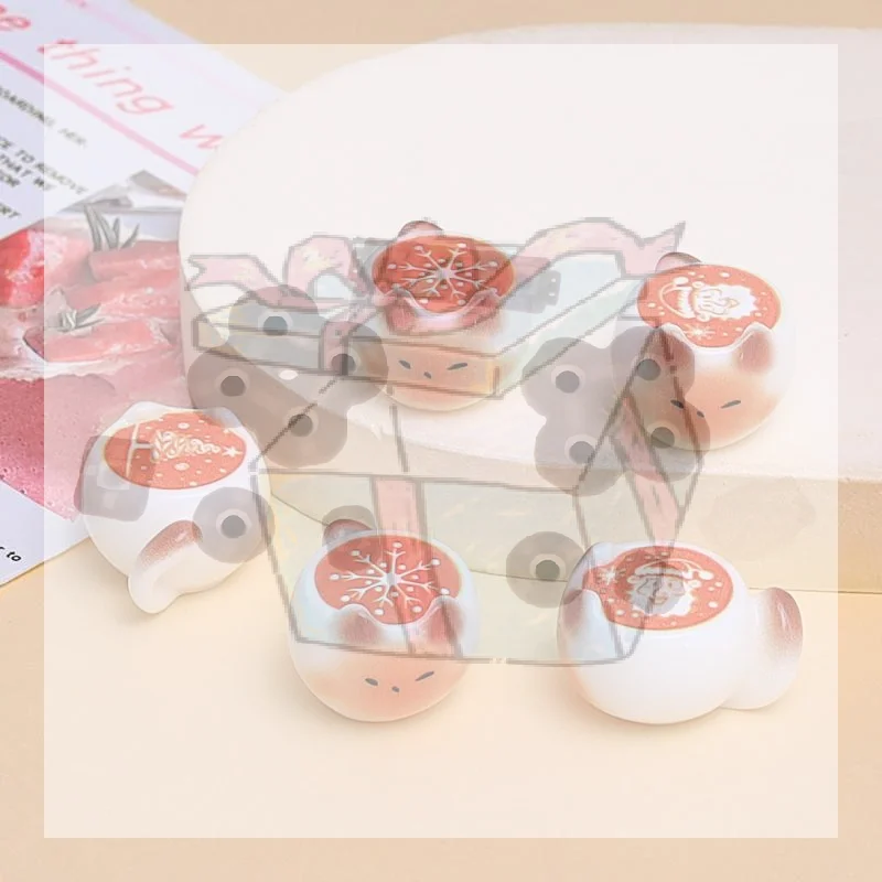 Non-Porous Resin Cat Mini Figurines 5/10pcs Coffee Latte Beads Cute Decor for Home Cafe Table Decoration DIY Gifts