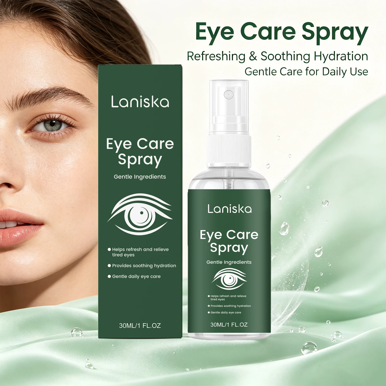 Eye Care Spray Relieve Screen Eye Fatigue Dry Strain Hydrate Delicate Periorbital Skin Anti Fine Lines Daily Eye Relax Mist