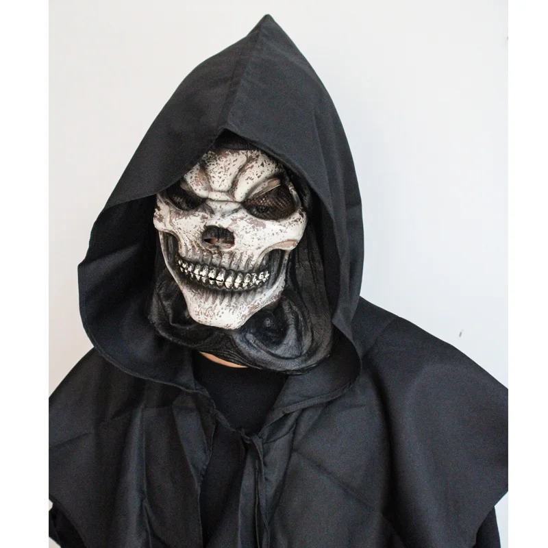 Halloween carnival party decoration, skeleton death god role-playing costume, ghost party supplies, death headgear