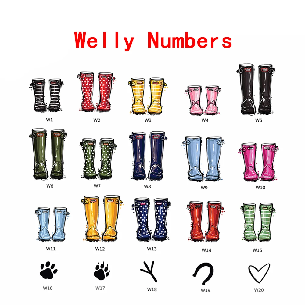Personalised Family Wellie Poster Custom Housewarming Adoption Welly Boot Wall Art Print Canvas Painting Birthday Christmas Gift