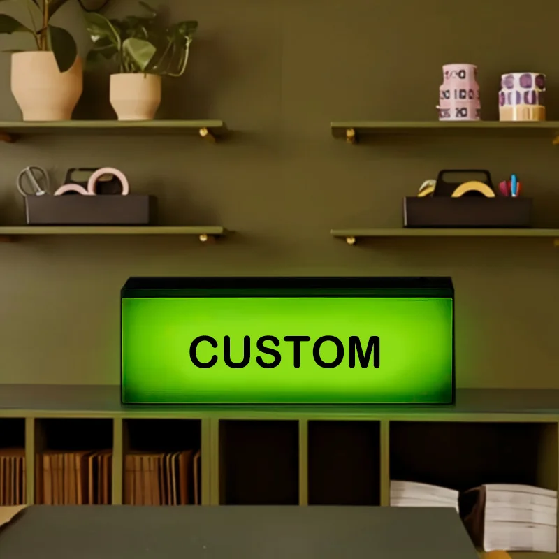 

Customized acrylic light box billboard signboard wall-mounted ambient light ornament desk lamp home decoration