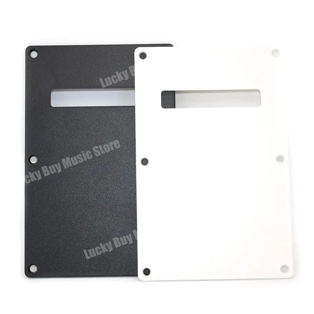 10 قطع من غطاء Pickguard PVC اللوحة الخلفية اللوحة الخلفية 1 طبقة للجيتار الكهربائي على الطراز الحديث باللونين الأبيض والأسود