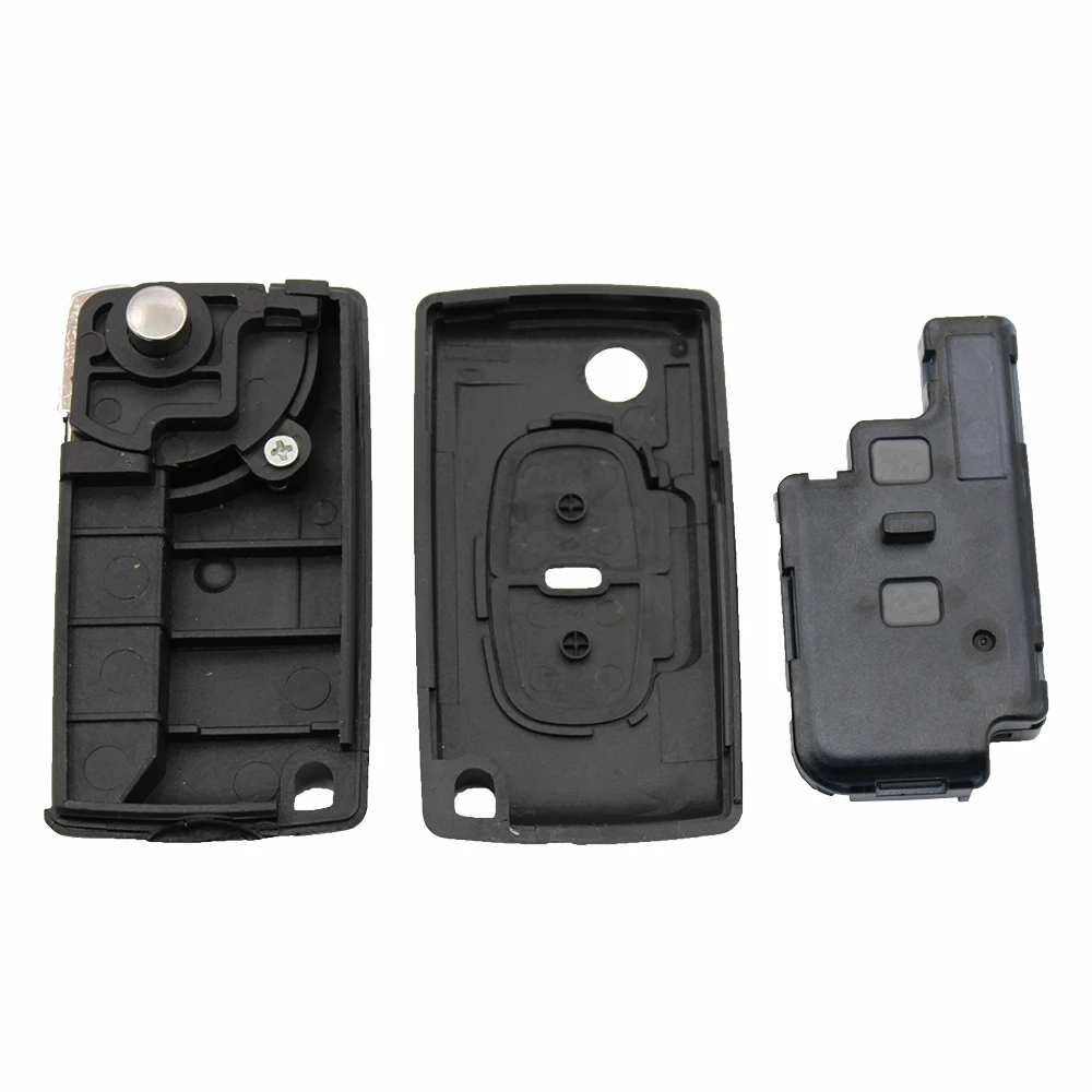 Xinyuexin Flip Car Key Shell Case for Peugeot 4007 ET 4008 for Citroen C-Crosser C4 Aircross Car Accessories