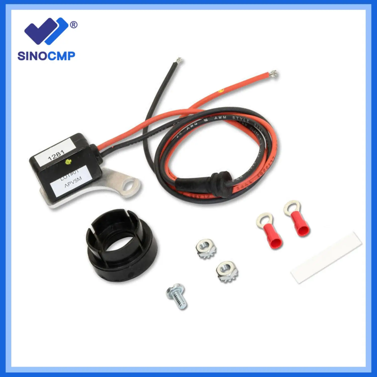 1set Points-To-Electronic Conversion Kit 1281 Ignitor For 57-74 Ford V8 Automotive Professional Parts