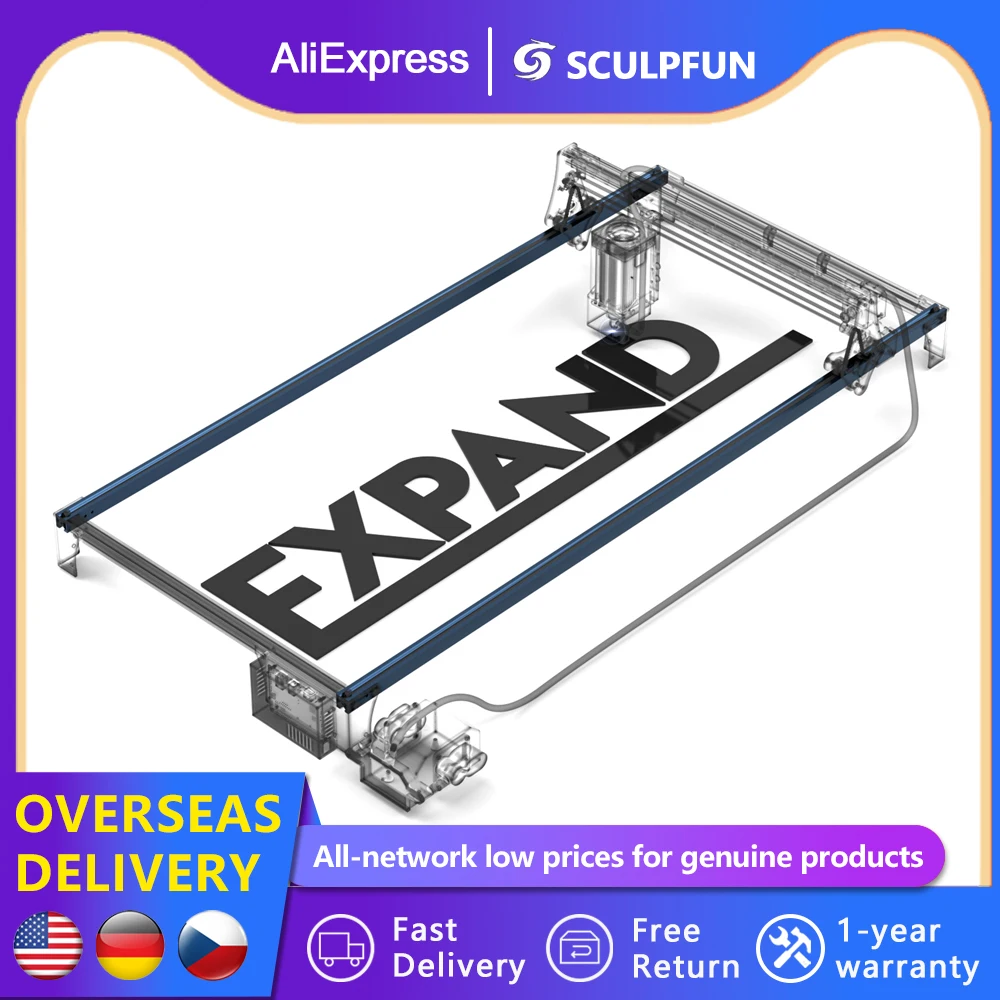 

SCULPFUN S30 Series Engraving Area XY-axis Expansion Kit 935x400mm V-Slot Aluminum Shaft for Sculpfun S30 S30 Pro Max S30 Ultra