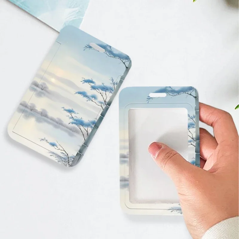 Creative Design Vertical High Value Card Holder Suitable for Student Bus Card Meal Card Protection Case Kpop Photocard Holder