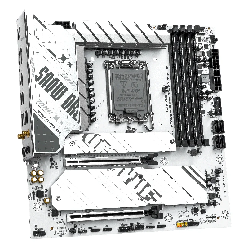 JGINYUE B760EM Snow Dream WiFi-W Motherboard M-ATX LGA1700 For