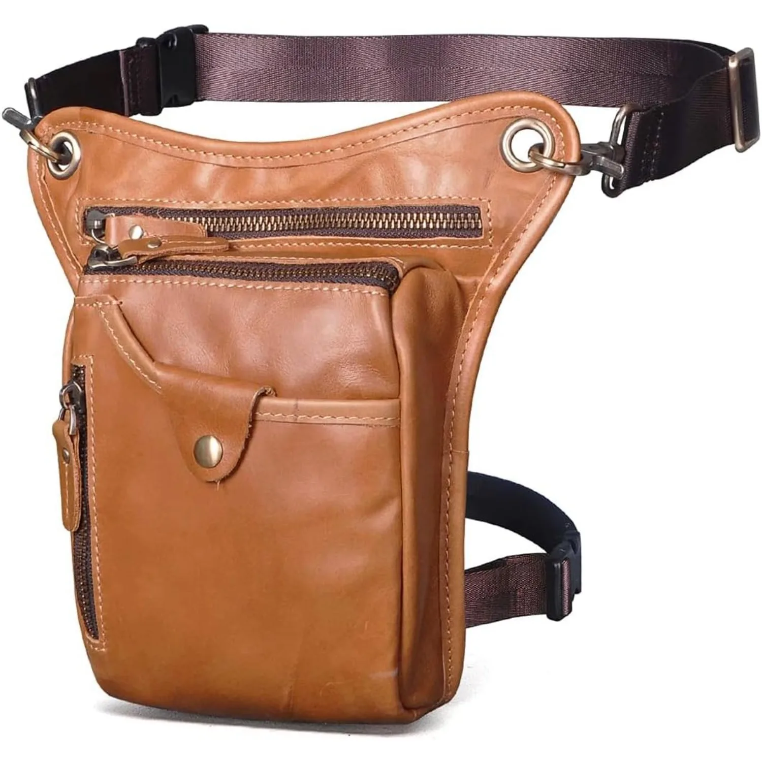 

Fashion Vintage Hip Leg Bag Unisex Outdoor Waist Pack Korean Style Cycling Thigh Pack for Sports Daily Use